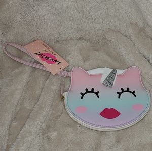 NWT Pastel Ombre Caticorn (cat unicorn) Wristlet